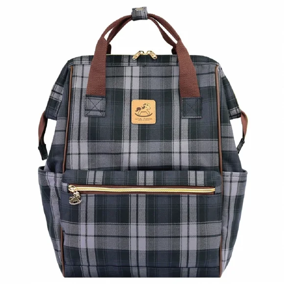 Uma Hana Bags Waterproof Plaid Large Opening Backpack Poshmark